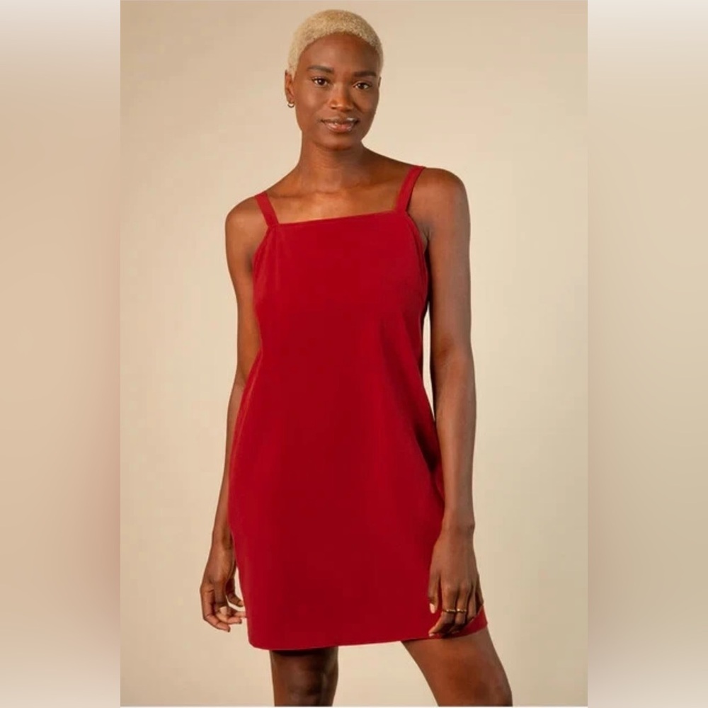 Wayre Sevilla Sleeveless Shift Dress Size Large Stretch Travel Vacation Summer